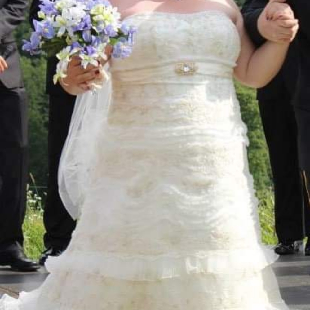 Size 22 Oleg Cassini CWG352 Wedding Gown